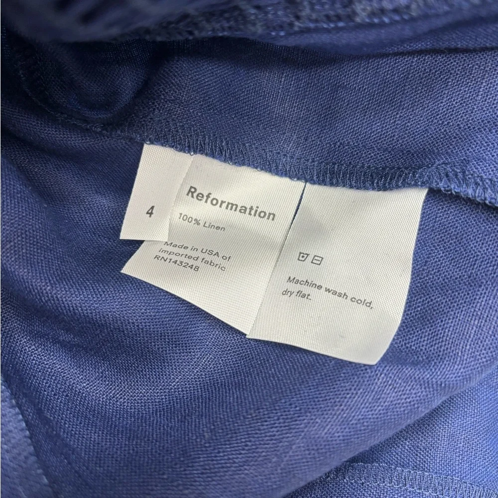 Reformationn Navy Blue Mini Dress size 4 - Picture 5 of 7